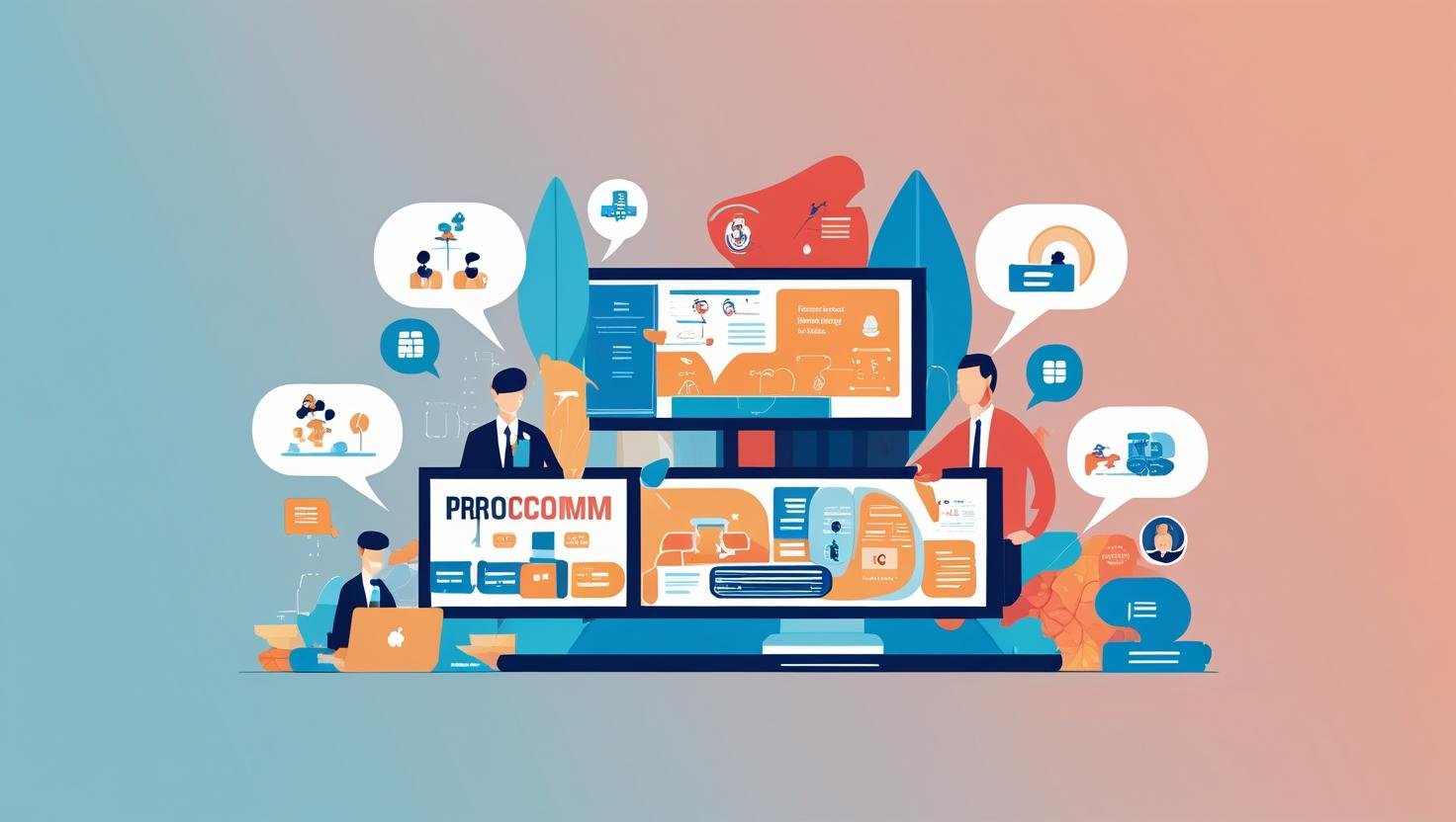 Why Companies Choose ProComm_make the image without text